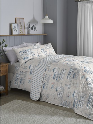 Marina Easy-Care Grey Bedspread