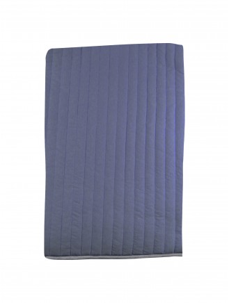 Linear Quilted Throw Navy