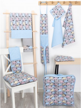 Pure Cotton Sheep Print Seatpad