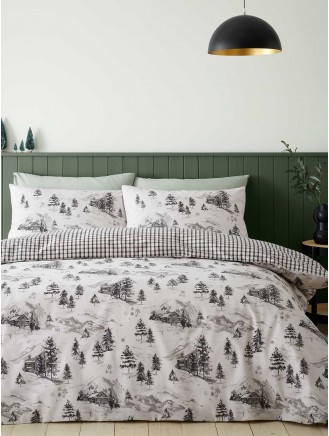 Brushed Alpine Village Duvet Set