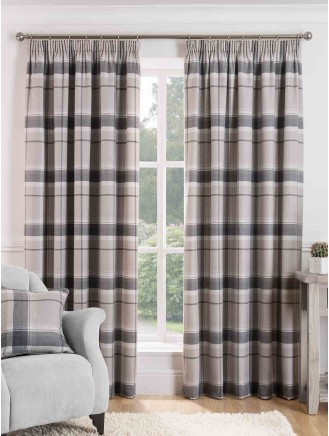 Pencil Pleat Curtains Ponden Home This classic, striped design has pencil pleats and is fully lined for a beautiful drape. pencil pleat curtains ponden home