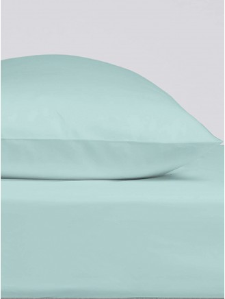 Cotton 200 Thread Count Pillowcase Pair Duck Egg