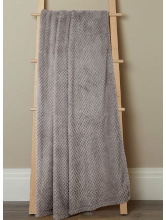 Waffle Throw Grey